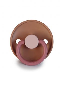FRIGG - Block baby's silicone pacifier, Flamingo