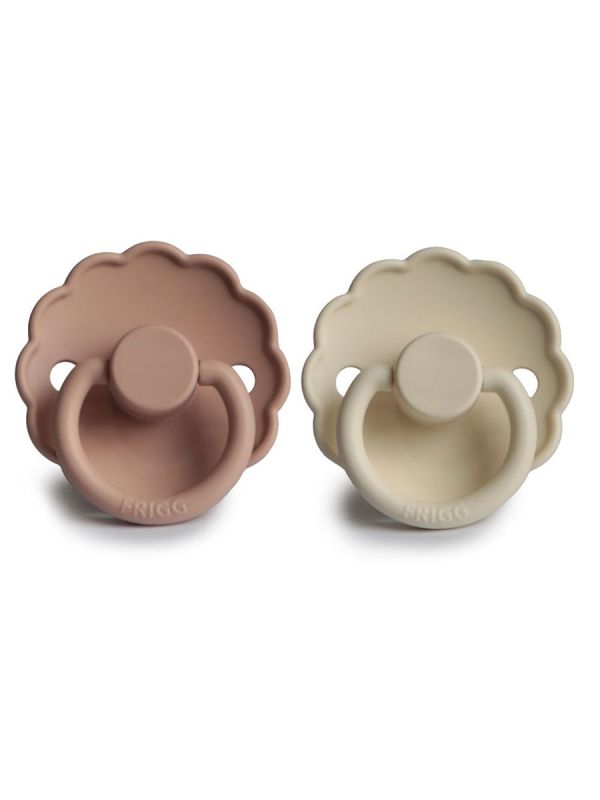 FRIGG - baby's silicone pacifier 2-Pack, Blush/Cream