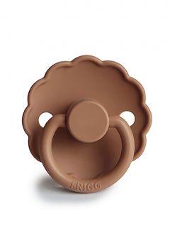 FRIGG - Daisy baby's latex pacifier, Peach bronze