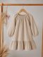 Gauze dress for children (long-sleeves), Beige