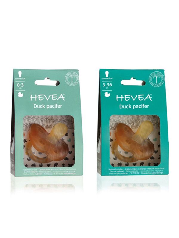 Hevea - natural rubber pacifier - Duck
