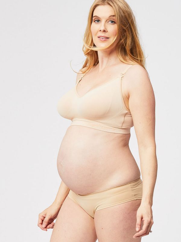 Cake Maternity wirefree, seamless Sugar Candy collection softening nursing bra. 