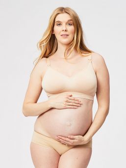 Cake Maternity wirefree, seamless Sugar Candy collection softening nursing bra. 