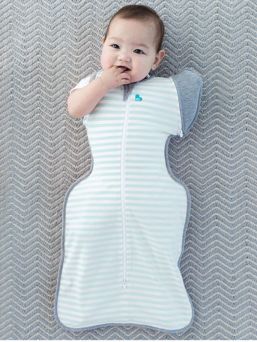Love To Dream - Swaddle Up 50/50 - mint stripes