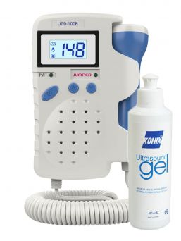 Angelsounds fetal doppler JPD-100B + ultrasound gel