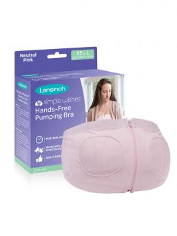 Lansinoh Simple Wishes pumping bra can be used with breast pumps from all manufacturers.