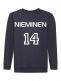 Children's sweatshirt with name and number, navy blue