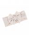 Wide bow headband for baby – elastic headband, Light Beige