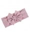 Wide bow headband for baby – elastic headband, Old Pink