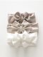 Wide bow headband for baby – elastic headband, White