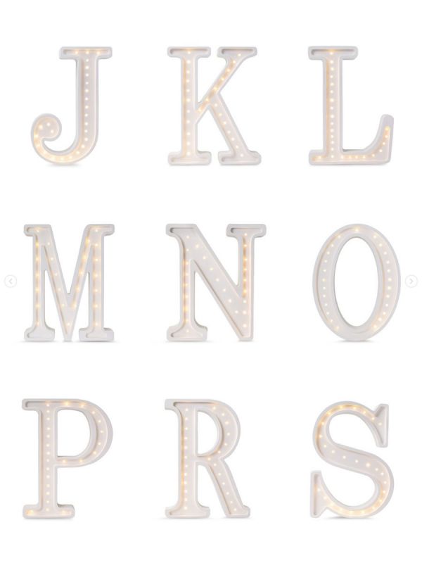 Little Lights Night Light, Letter (26 options)
