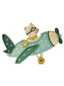 Little Lights Night Light, Vintage Plane, 4 Different Colors