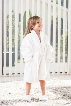 Luin Living Bathrobe for the Whole Family, 8 different sizes, Snow