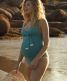 Beautiful bohemian Cache Coeur Manitoba maternity swimsuit.