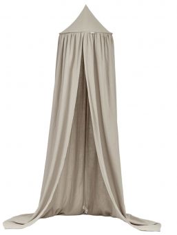 Muslin gauze bed canopy, beige