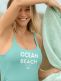 Pregnancy swimwear Ocean Beach green