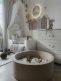 Soft ball pit + balls (colour of your choice), beige