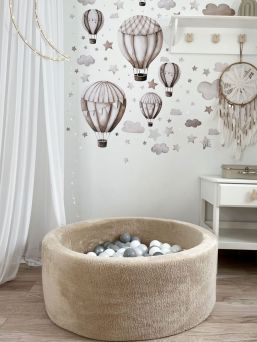 Soft ball pit + balls (colour of your choice), Teddy Beige