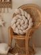 Crib Bumper – handmade, Velvet Beige