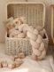 Crib Bumper – handmade, Velvet Beige