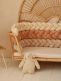 Crib Bumper – handmade, Velvet Cream