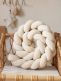 Crib Bumper – handmade, Velvet Cream