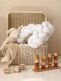 Crib Bumper – handmade, Velvet White