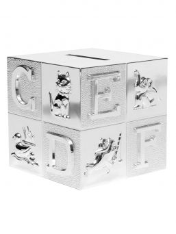 Money box cube ABC