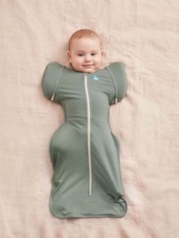 LOVE TO DREAM Swaddle Up Swaddle Bag 50/50 (TOG 1.0) - Deep Olive