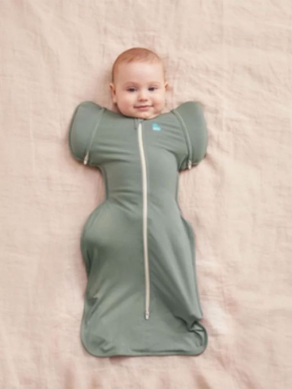 LOVE TO DREAM Swaddle Up Swaddle Bag 50/50 (TOG 1.0) - Deep Olive