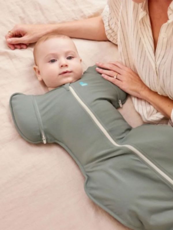 LOVE TO DREAM Swaddle Up Swaddle Bag 50/50 (TOG 1.0) - Deep Olive
