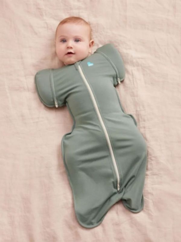 LOVE TO DREAM Swaddle Up Swaddle Bag 50/50 (TOG 1.0) - Deep Olive