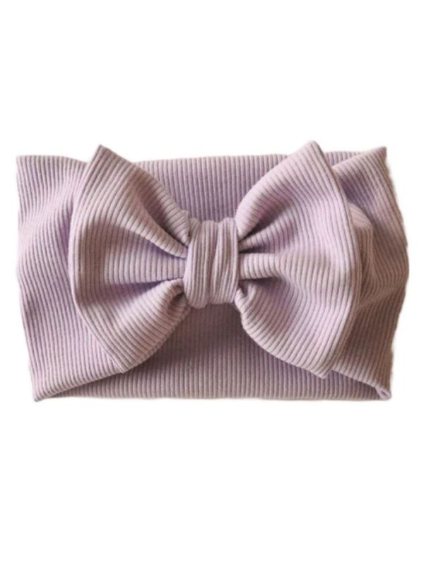 Swanie baby bow headband - malva