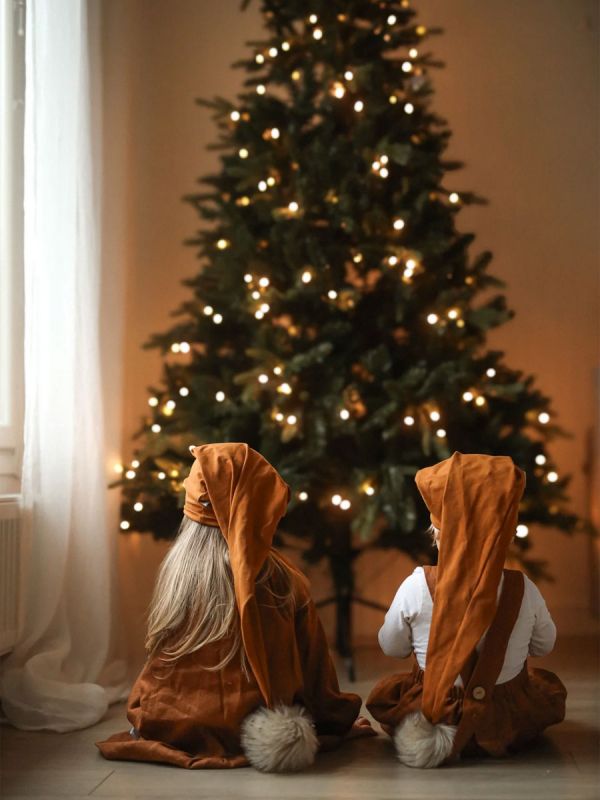 Elf hat for children – Cinnamon | cotton elf hat with or without bow