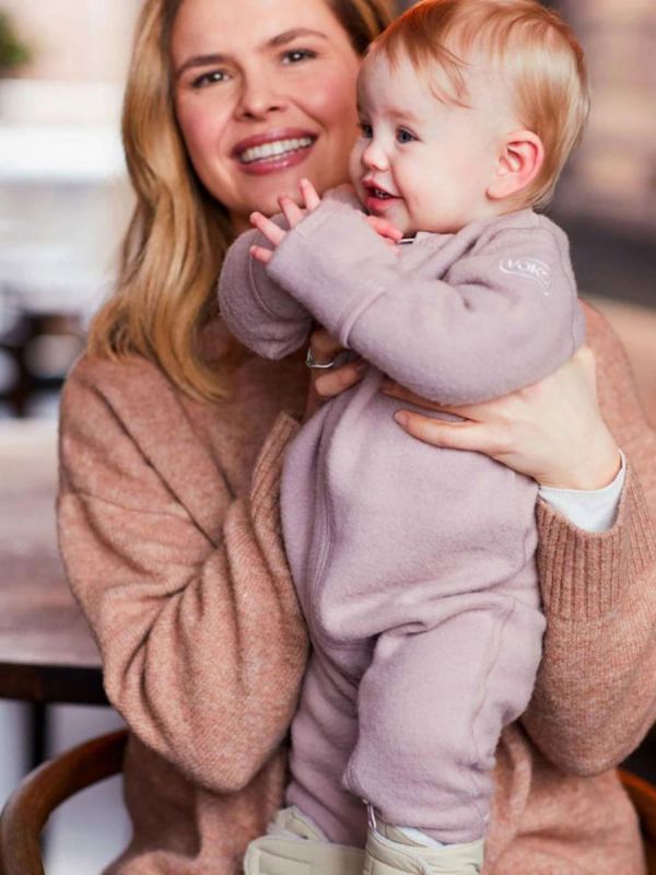 Voksi Merino Wool Overall – midlayer for year-round use, grape