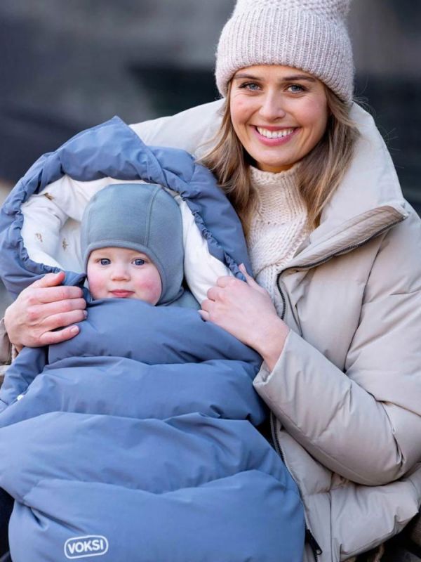 Voksi Wool hat – 100% merino wool, blue